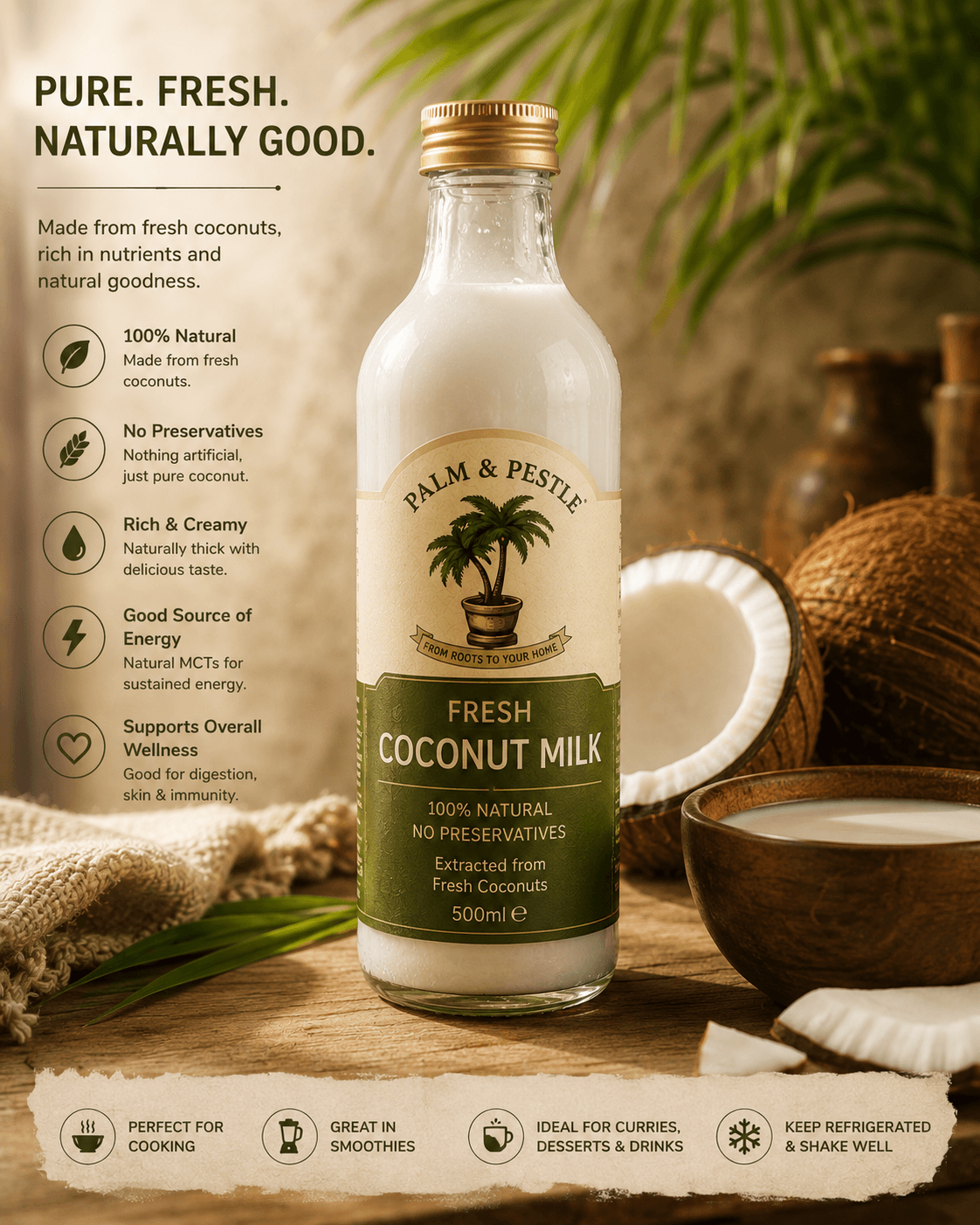 Fresh Coconut Milk