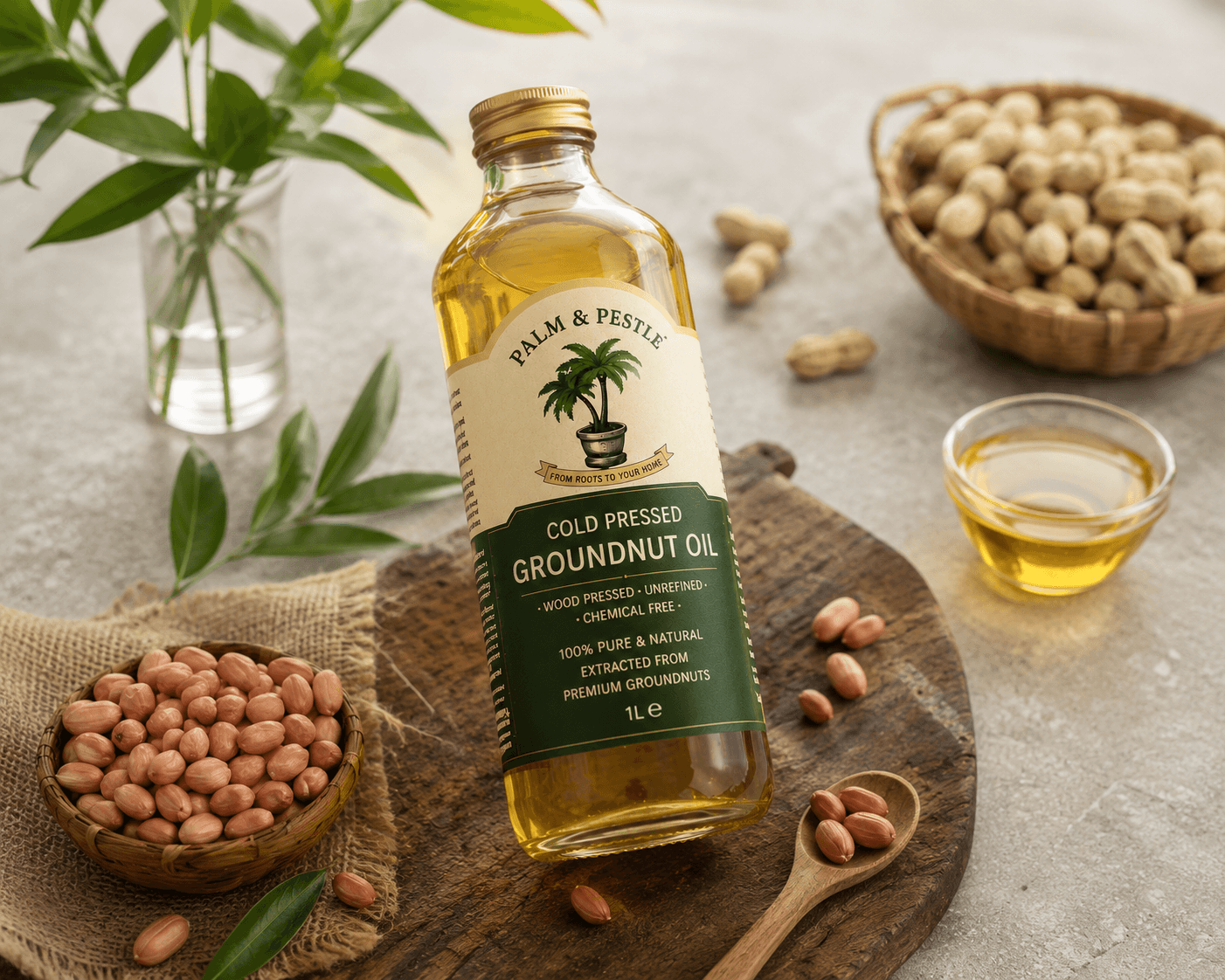 Cold-Pressed Groundnut Oil